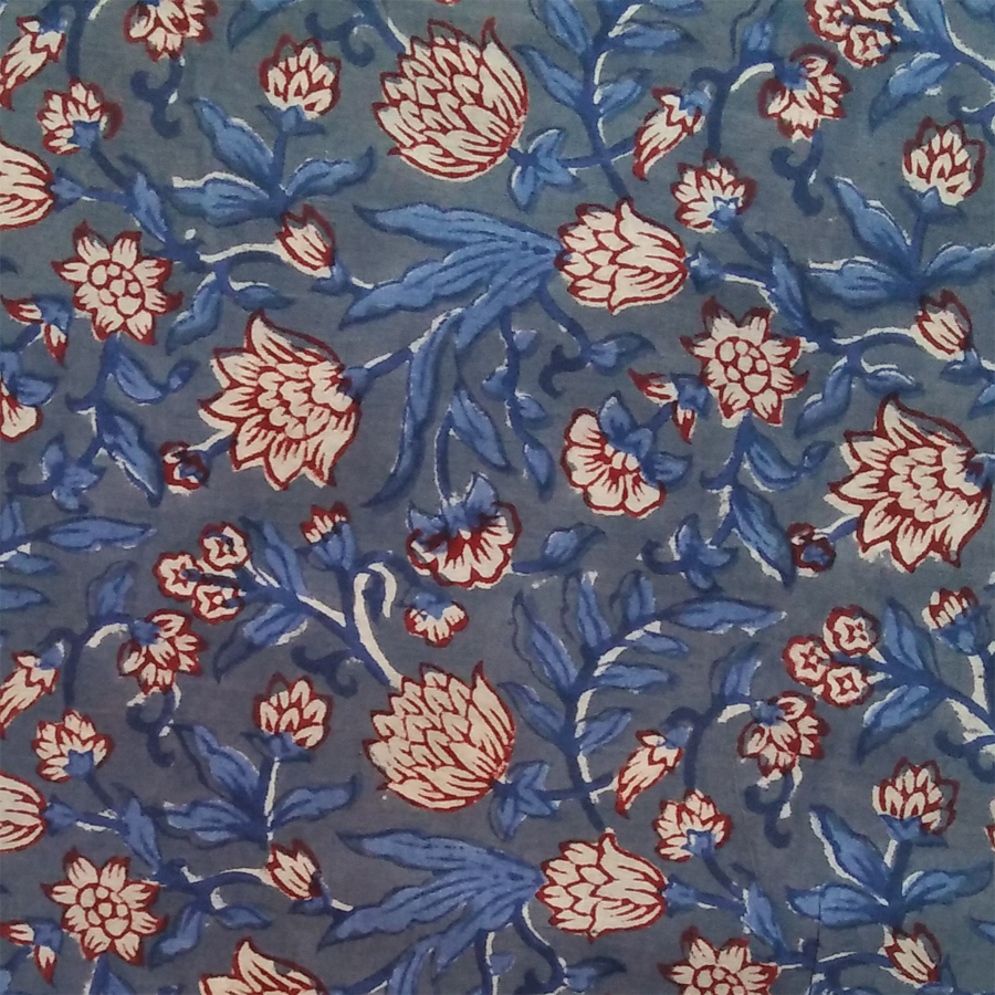 Cotton fabric for garments Jaipuri Dress Making Fabric Hand Block Print Cotton Fabric