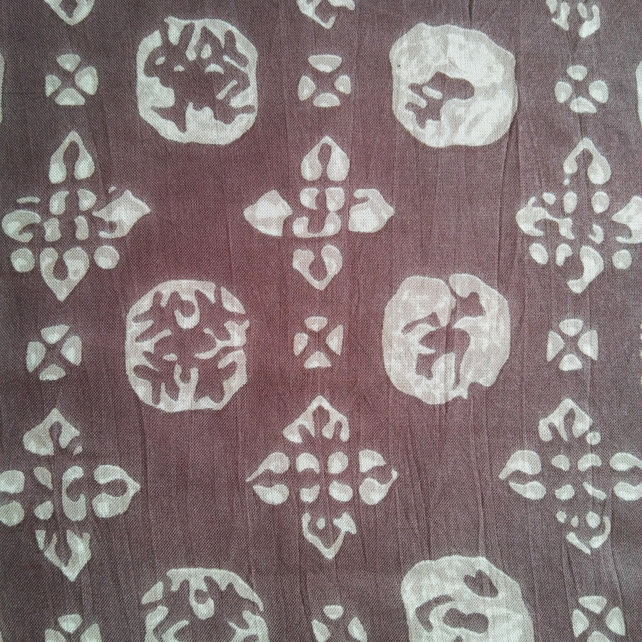 Light Brown Rayon Cotton Print Fabric Designer 100% Printed Rayon Fabric